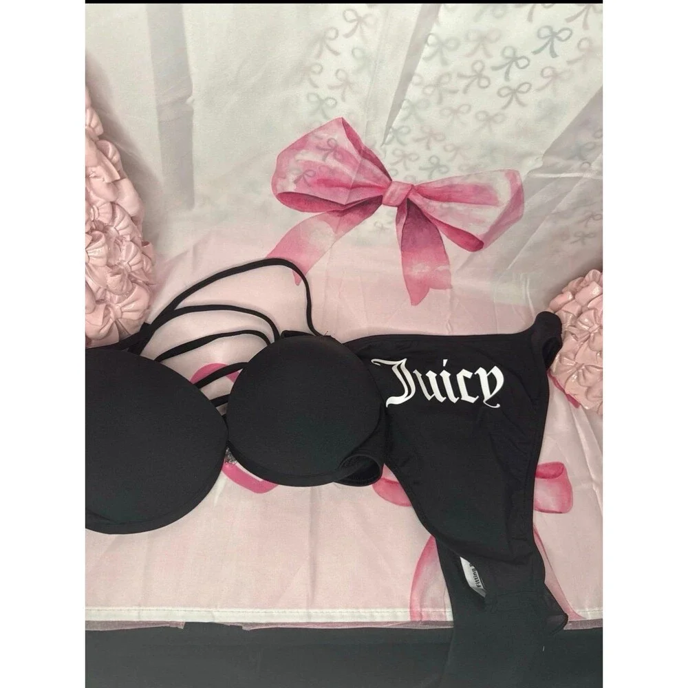 Juicy Couture Bikini Swimsuit, 3 piece set-Medium